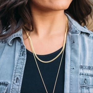 Chunky Gold Layering Curb Chain